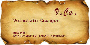 Veinstein Csongor névjegykártya